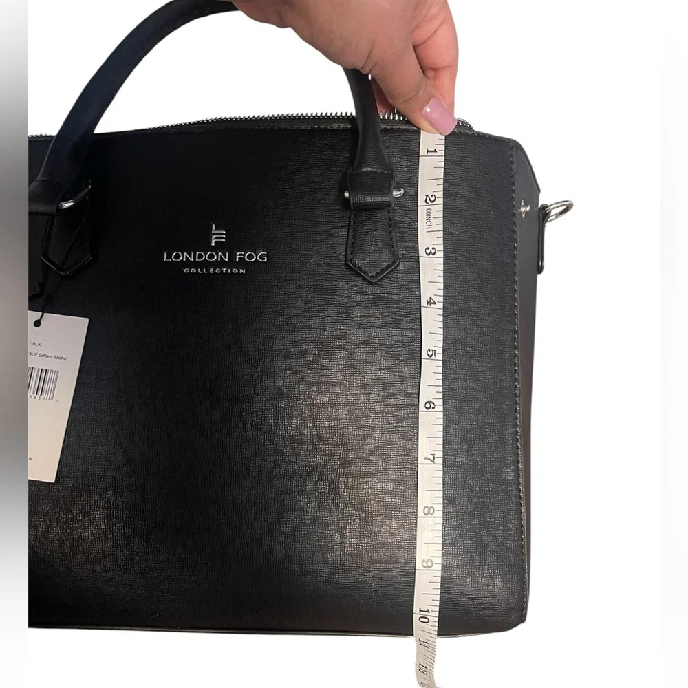 London Fog Collection  , NATALIE saffiano satchel, bag - Picture 4 of 8